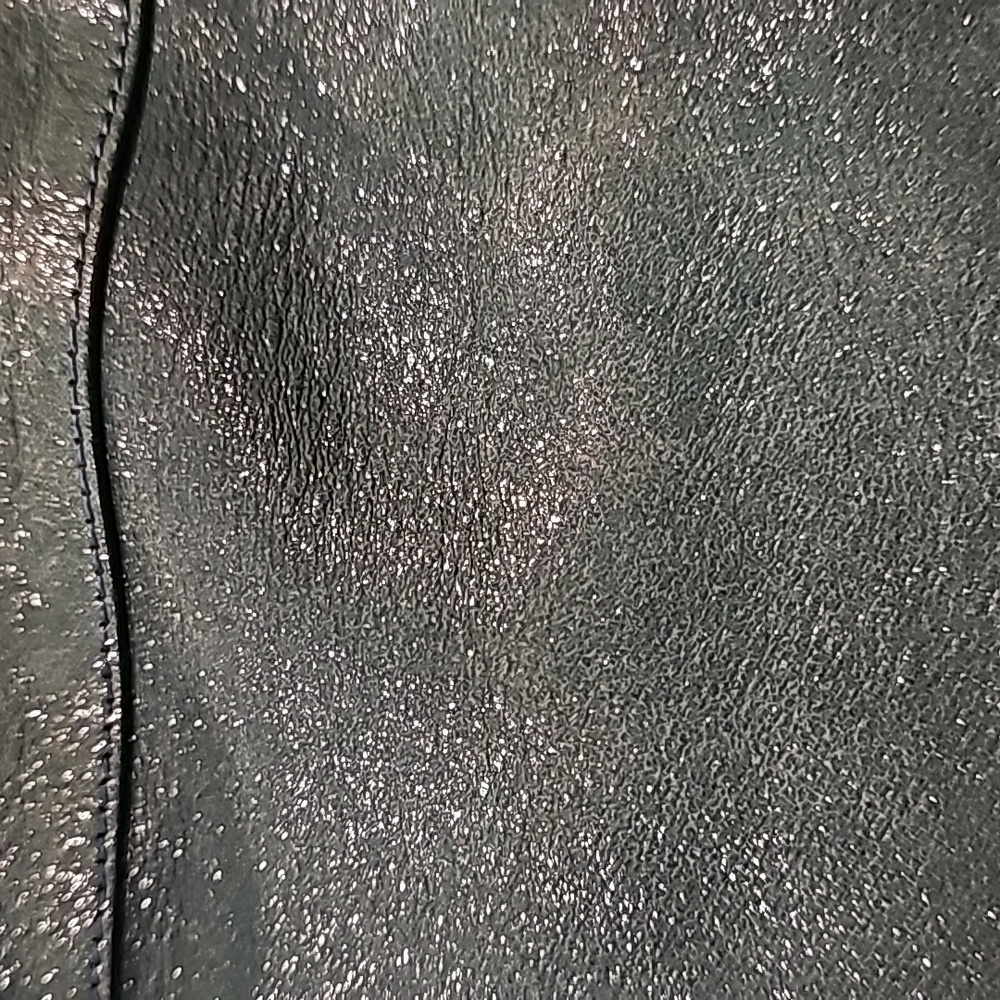 Tory Burch Vintage GreenβShimmer Leather Blue Beaded Hobo Shoulder tote bag - Picture 8 of 16